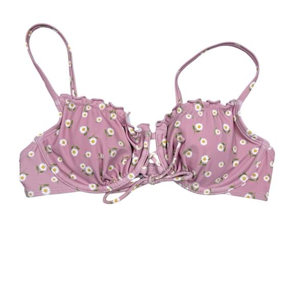 wild fable Other - Wild Fable Mauve Floral Bikini Top NWOT